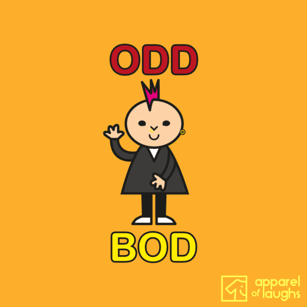 Odd Bod T-Shirt Design Gold