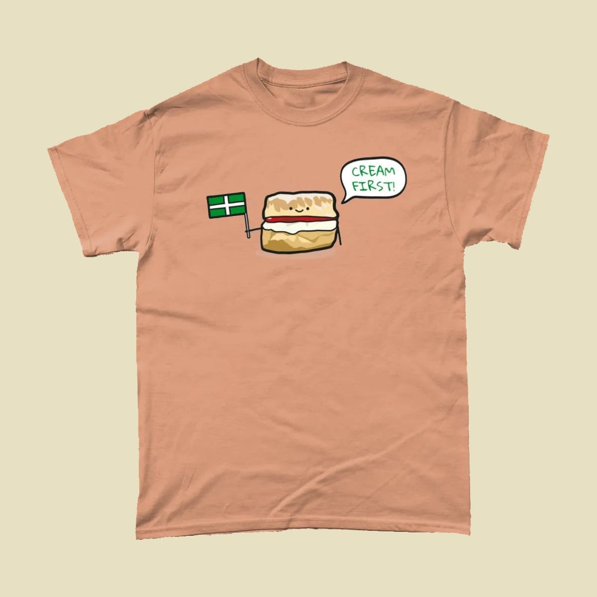 Cream First Devon Scone T Shirt