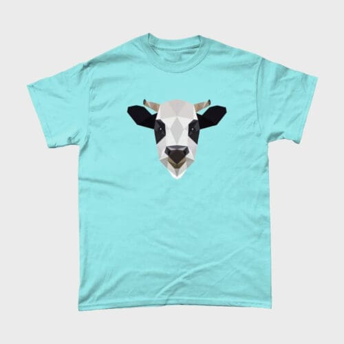 Low Poly Cow Farm Animal T Shirt