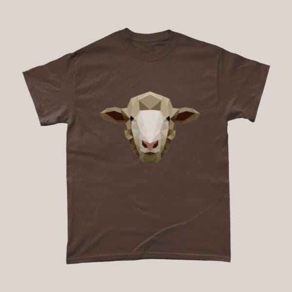 Low Poly Sheep Farm Animal T Shirt
