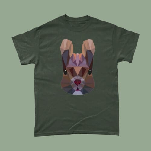 Low Poly Squirrel British Wildlife T Shirt