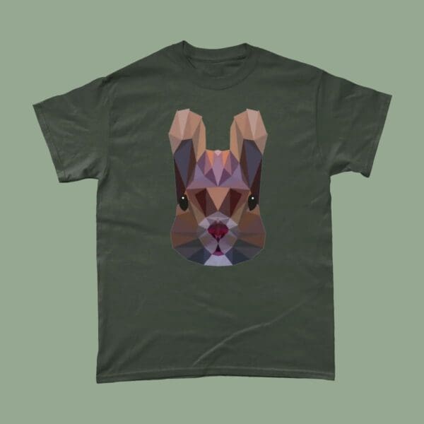 Low Poly Squirrel British Wildlife T Shirt