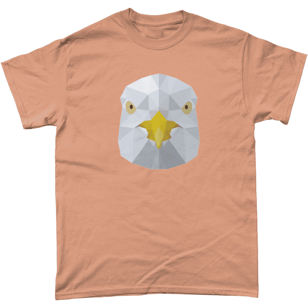 Low Poly Seagull T Shirt Old Gold