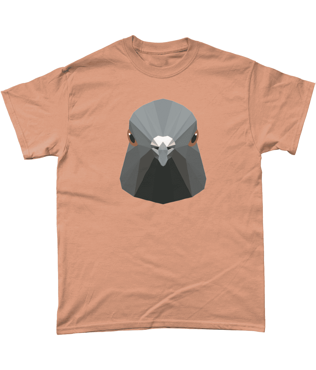 Low Poly Pigeon T Shirt Old Gold