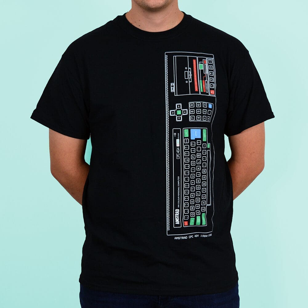 Amstrad CPC 464 Personal Computer T Shirt Black