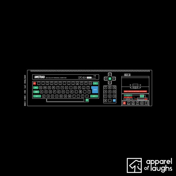 Amstrad CPC 464 T Shirt Design Black