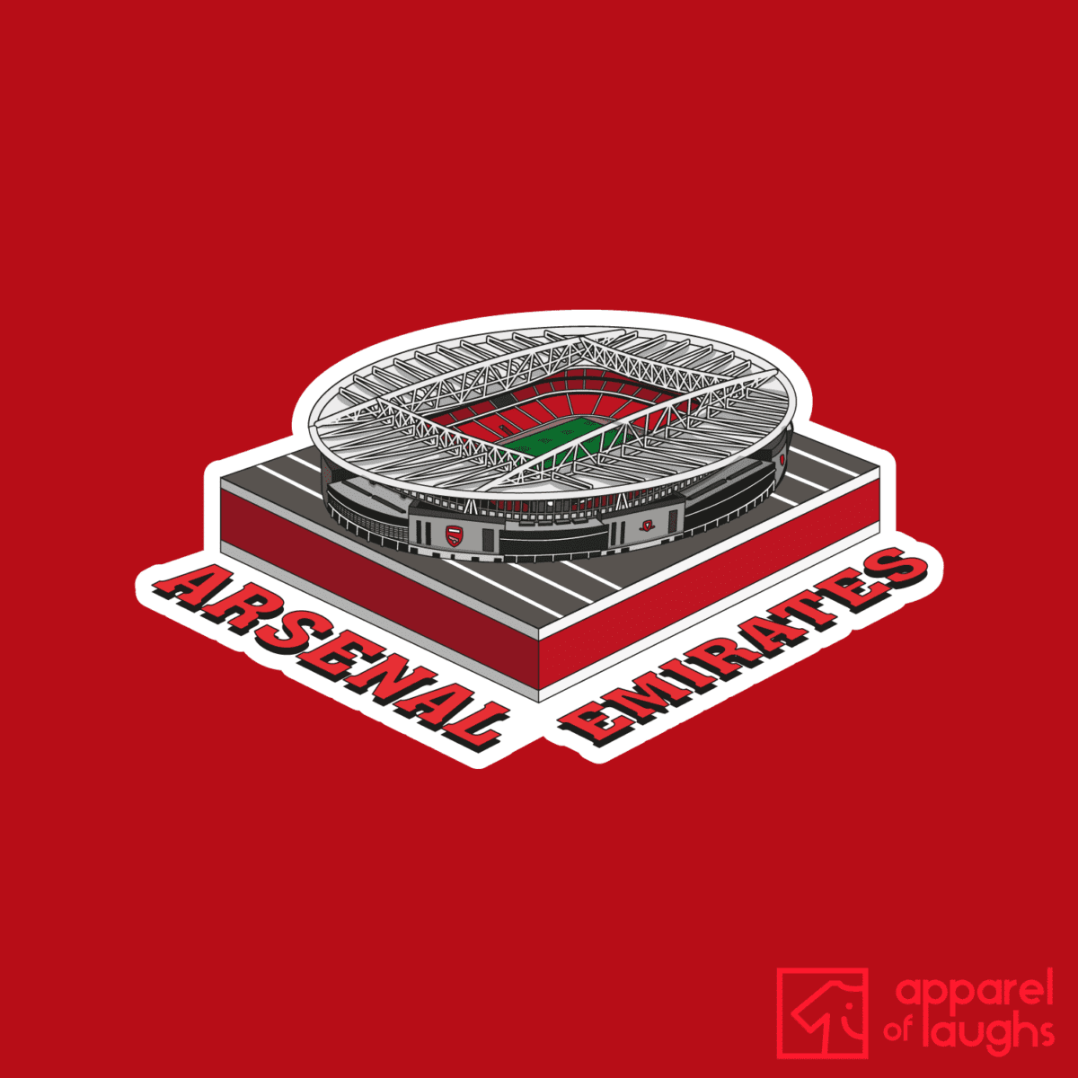 Arsenal Football Stadium Emirates T Shirt Design Red