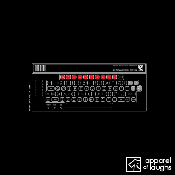 BBC Micro T Shirt Design Black