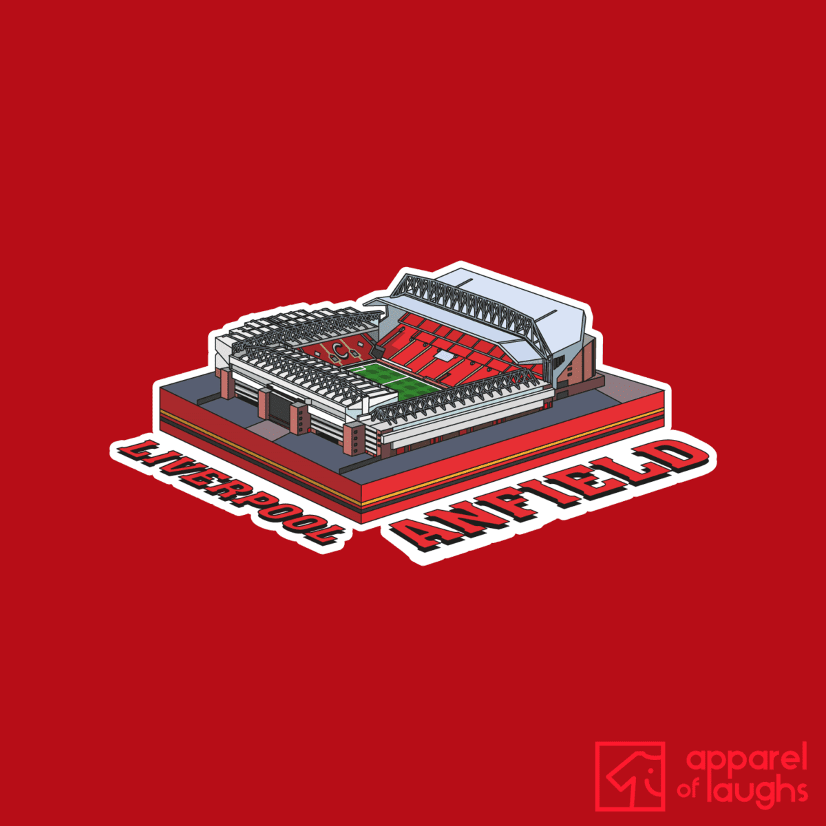Liverpool Football Club Anfield Stadium T Shirt Design Red