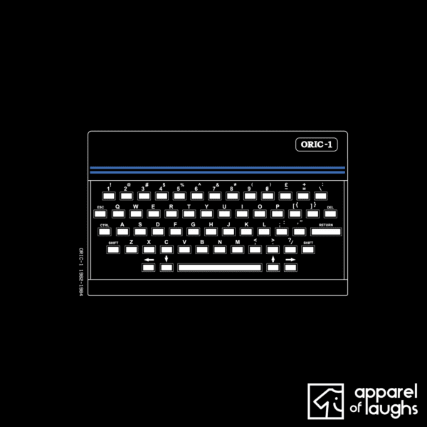 Oric 1 T Shirt Design Black