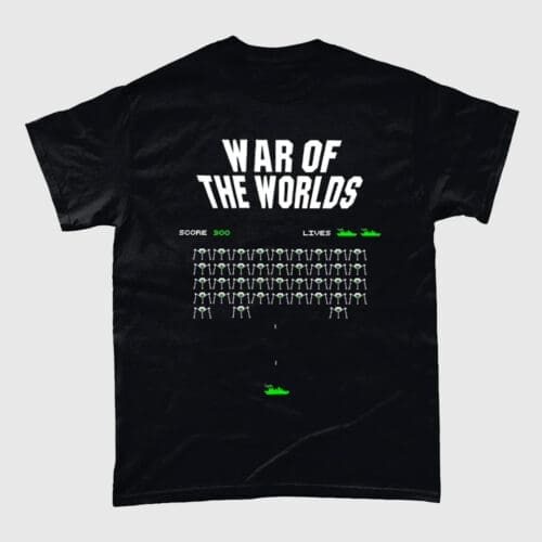 War of the Worlds Space Invaders T Shirt
