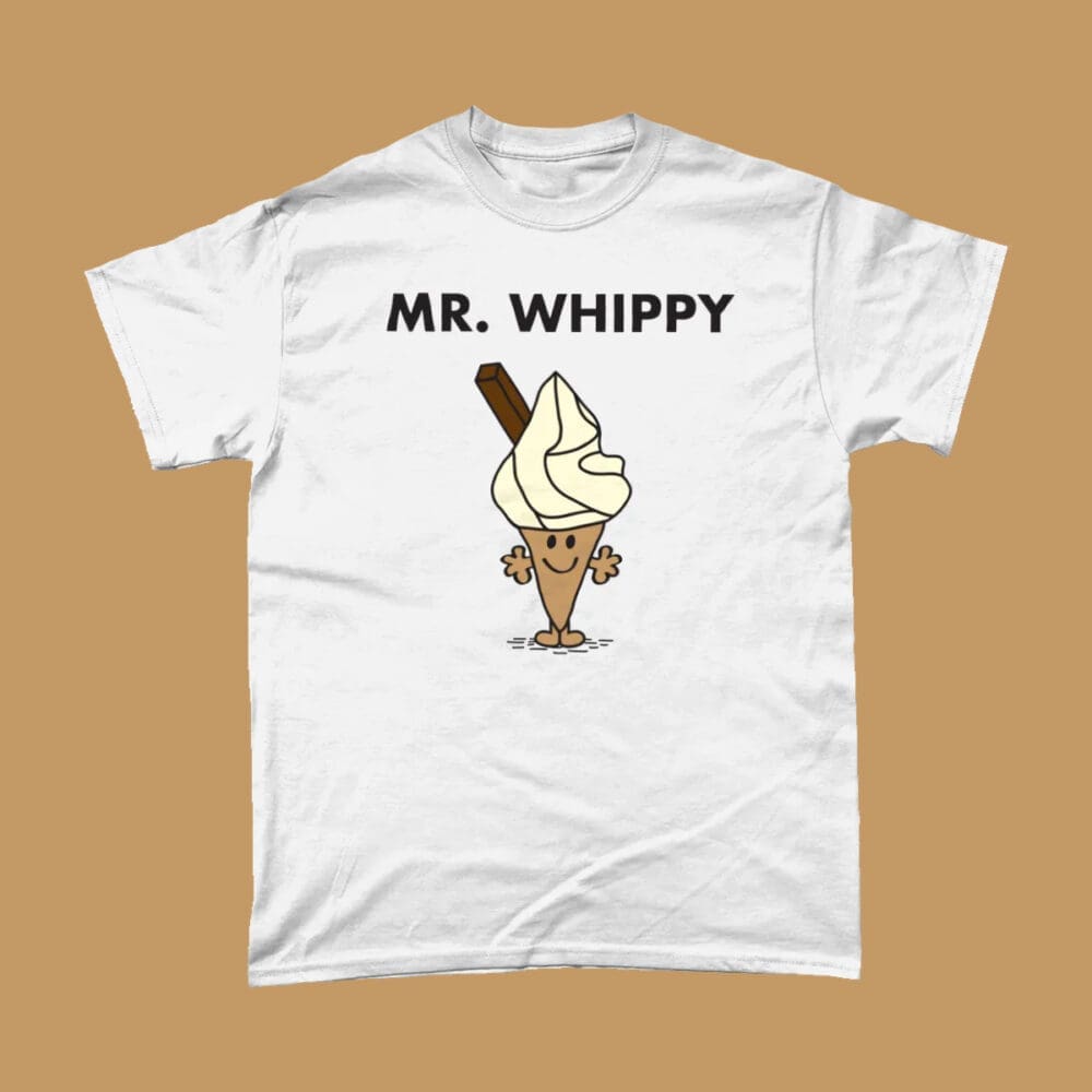 Mr Whippy Ice Cream Mr Men T Shirt