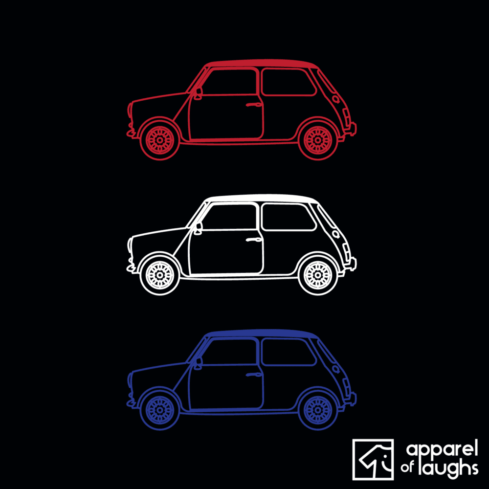 Italian Job T Shirt Design Black