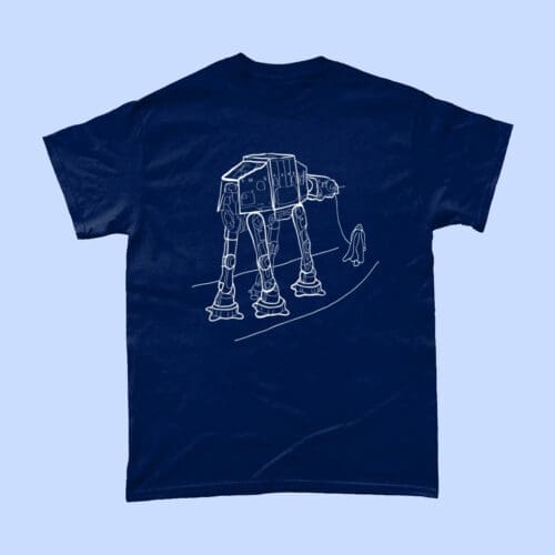 Star Wars Walkies Darth Vader AT AT T Shirt