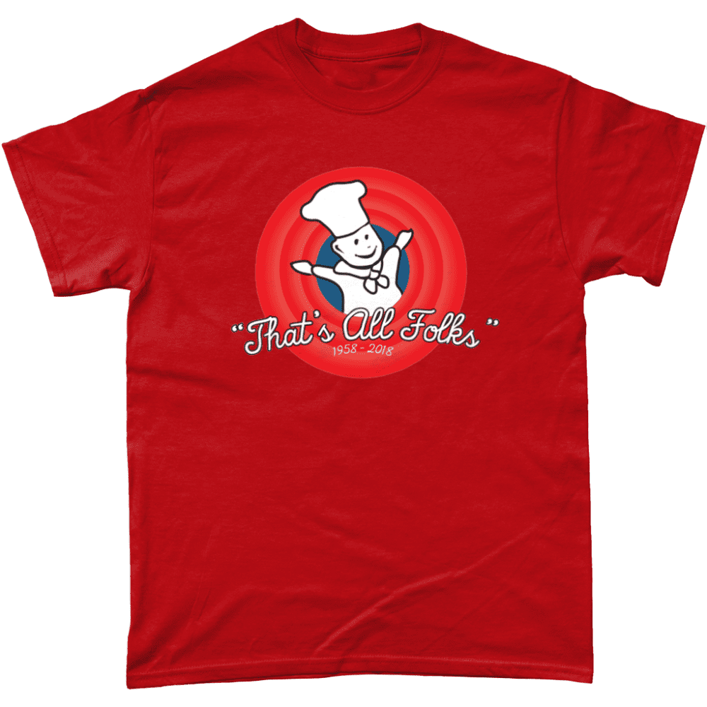 That's All Folks Little Chef T Shirt Red