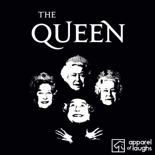 Bohemian Royalty Queen Elizabeth T Shirt Design Black