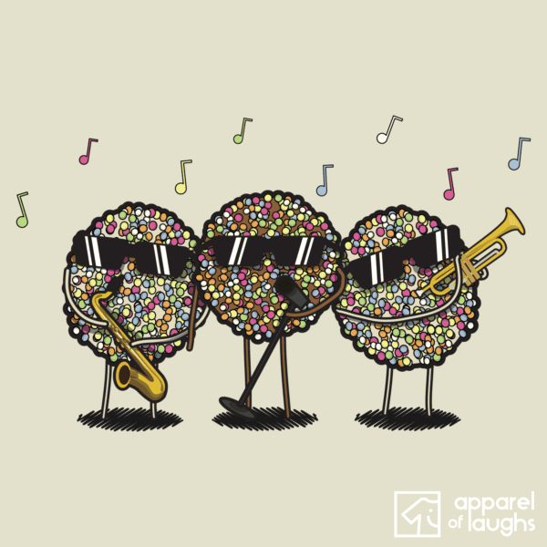 Jazzies Band Music T Shirt Design Natural