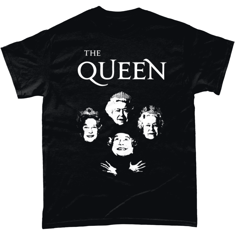 Bohemian Royalty Queen Elizabeth T Shirt Black