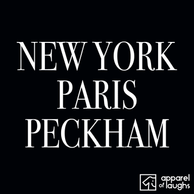 New York Paris Peckham Only Fools and Horses T-Shirt Design Black