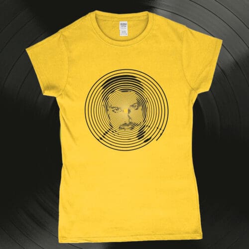 Freddie Mercury Vinyl Record Women's T-Shirt Design