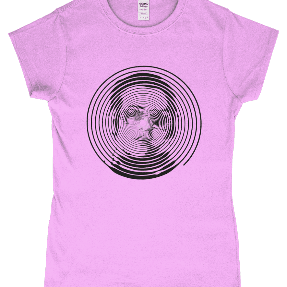 Elton John Vinyl Record T-Shirt Design Light Pink