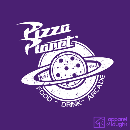 Pizza Planet Pixar Toy Story Disney Hoodie Design Purple