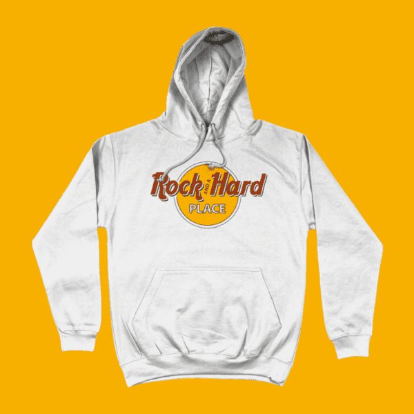 Rock and a Hard Place Hard Rock Cafe Hoodie White