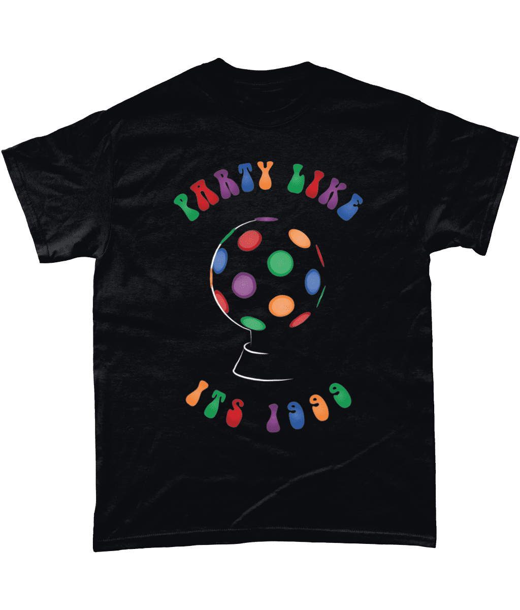 Party Like its 1999 Disco Ball T-Shirt Black