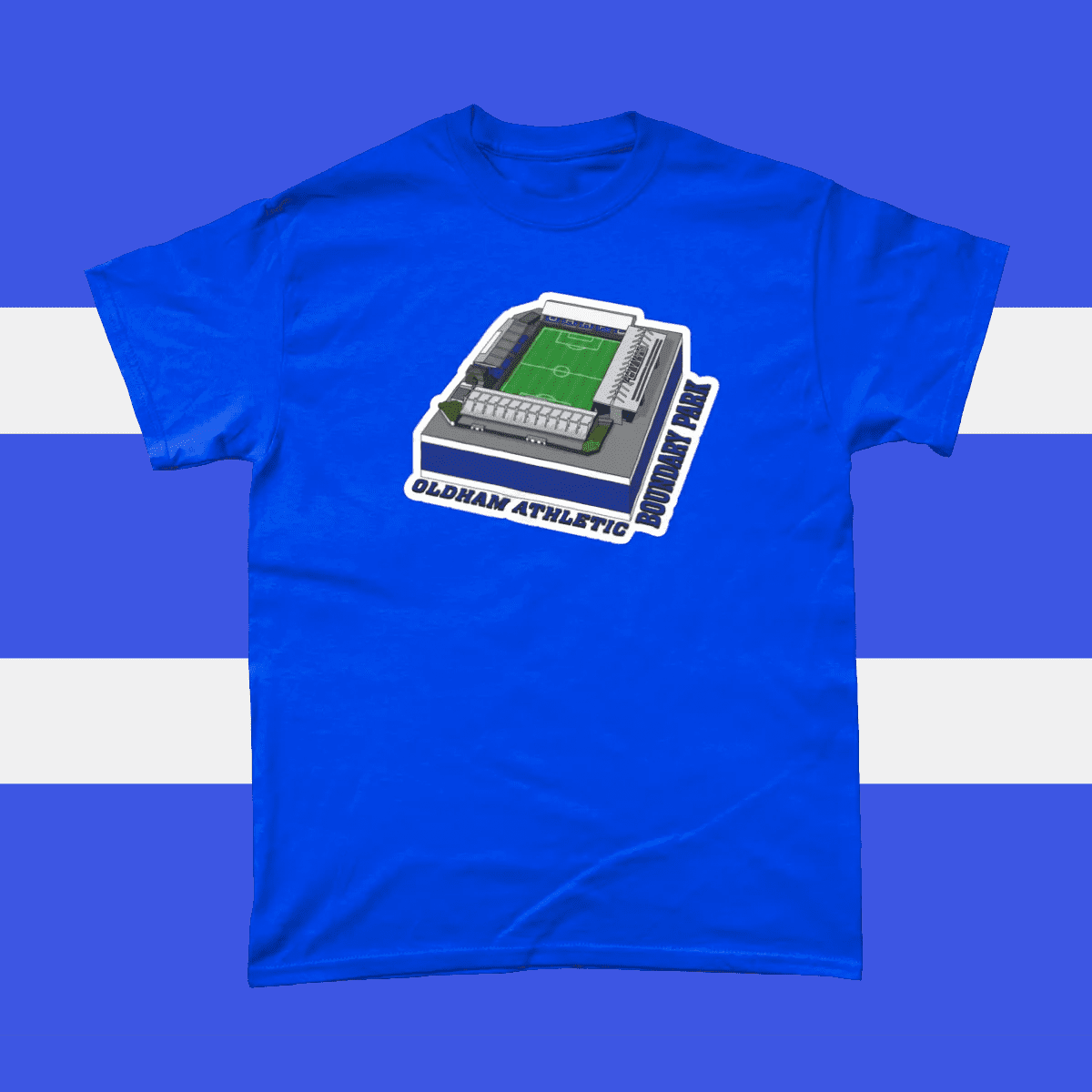 Oldham Athletic Boundary Park Football Stadium Illustration Men's T-Shirt