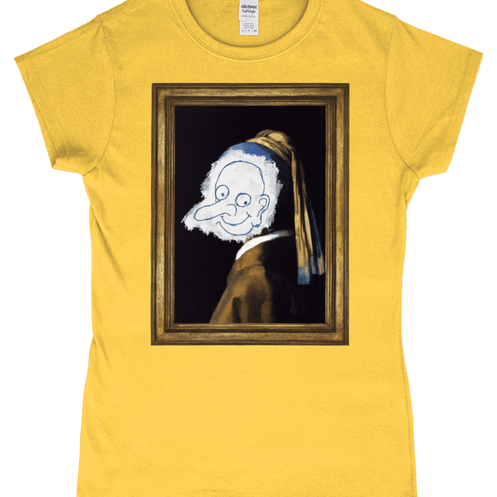 Mr Bean Girl with the Pearl Earring Women's T-Shirt Daisy