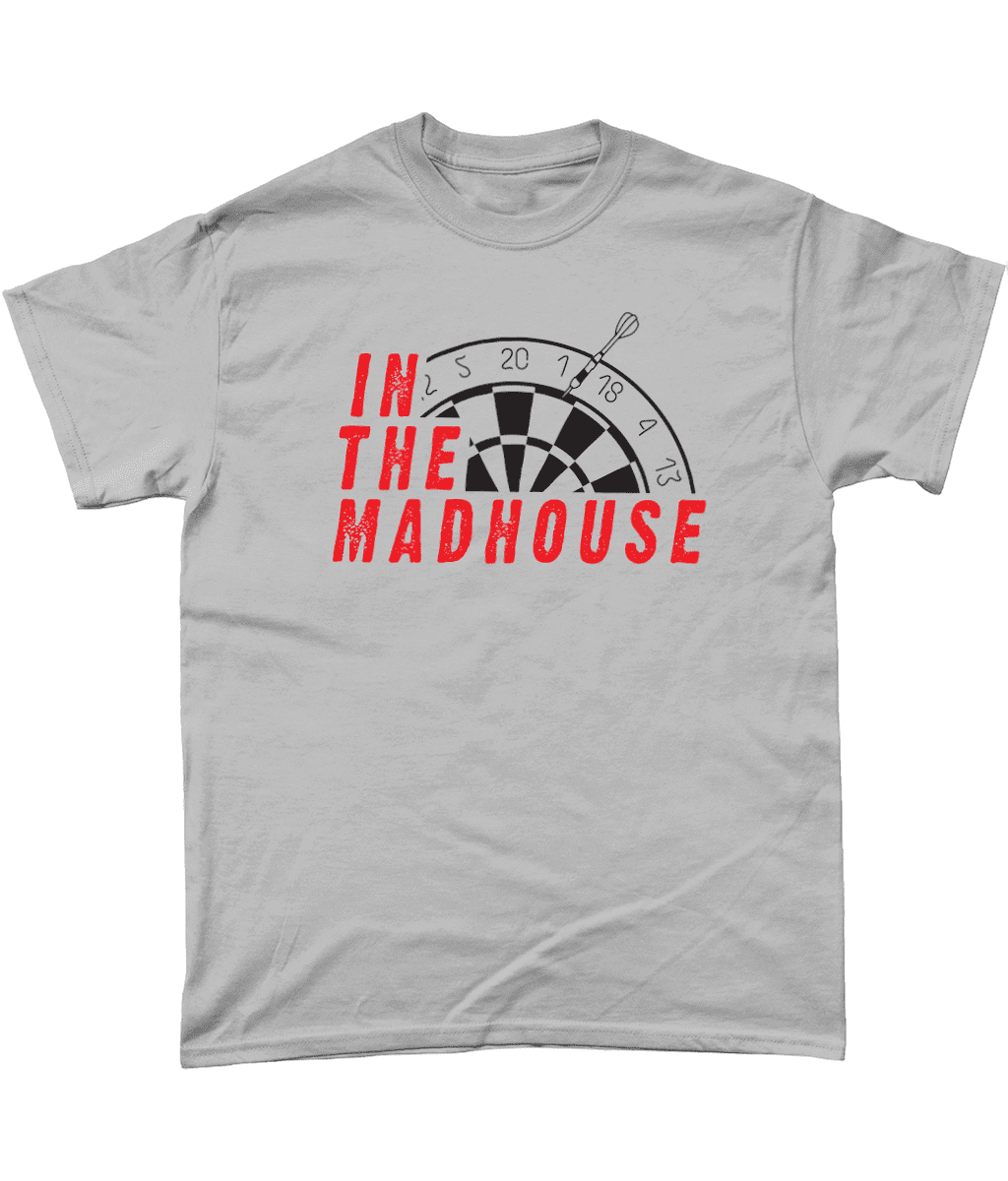 In the Madhouse Darts Men's T Shirt Sports Grey