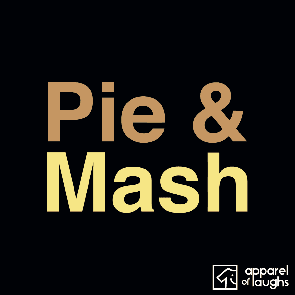 Pie and Mash British Food Men's T-Shirt Black