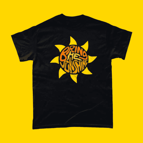 Bring me Sunshine Morecambe and Wise British comedy t-shirt black