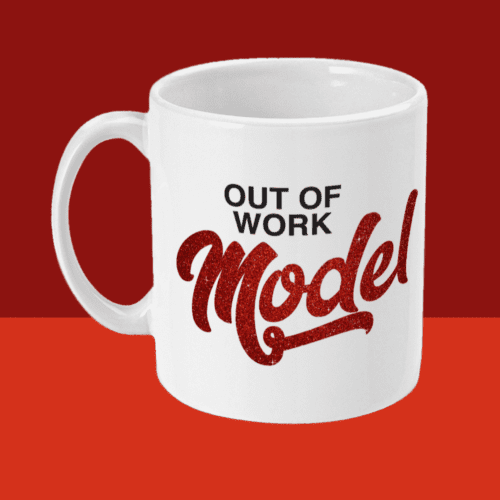 Out of Work Model Mug Left