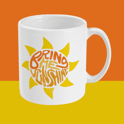 Bring Me Sunshine Morecambe and Wise Comedy Mug Right