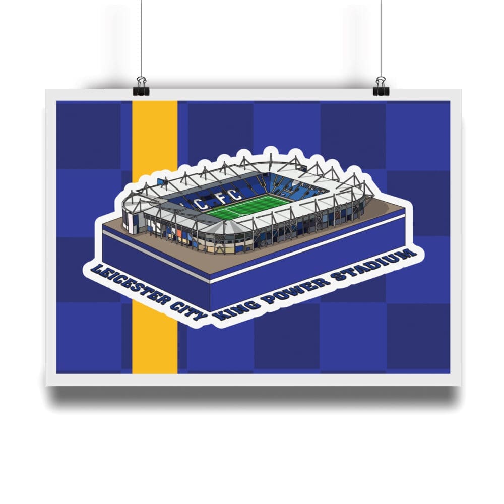 Leicester City - King Power Stadium - Hallowed Turf - A3 Fine Art Print ...