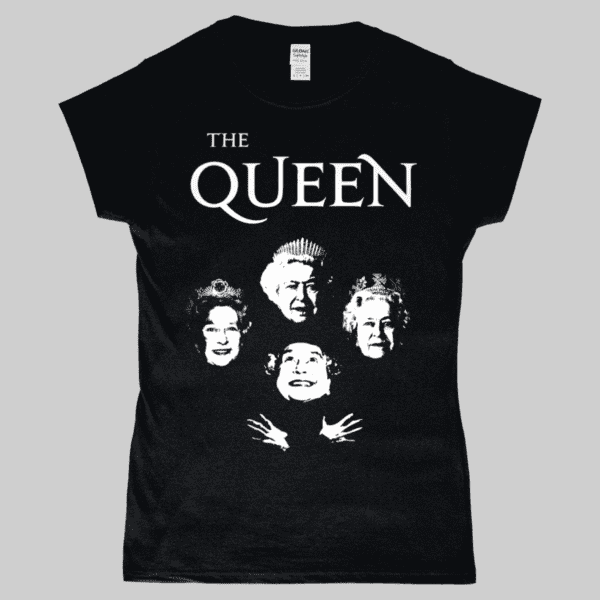 Bohemian Rhapsody Queen Elizabeth Royalty Women's T-Shirt Black