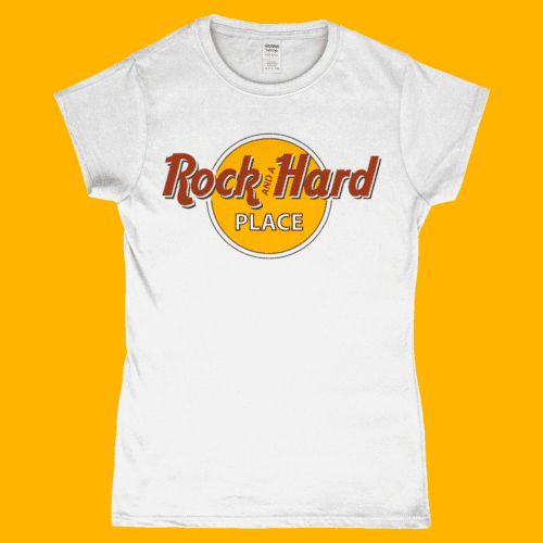 Hard Rock cafe Rock and a hard Place Women's T-Shirt White