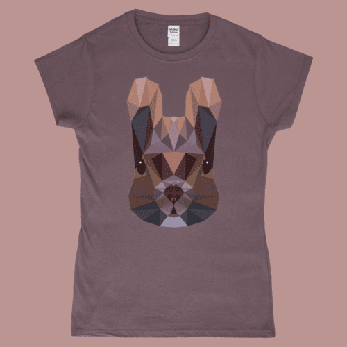 Low Poly Squirrel British Wildlife Women's T-Shirt Chestnut