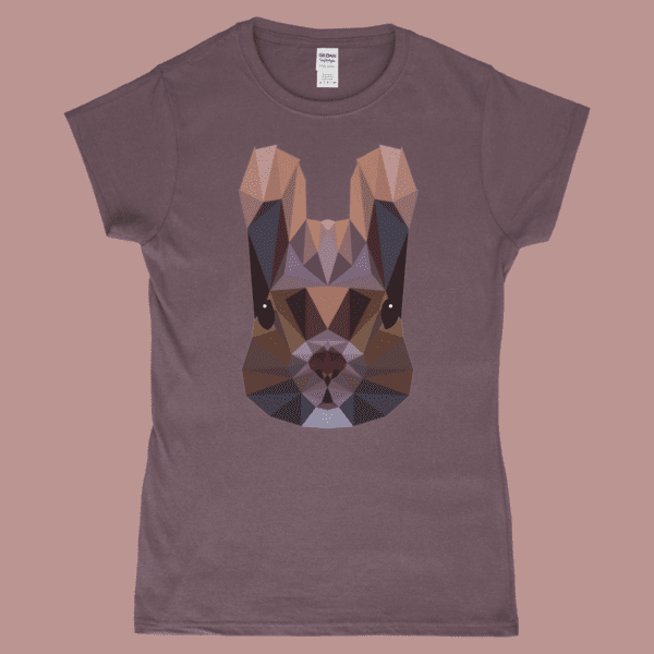 Low Poly Squirrel British Wildlife Women's T-Shirt Chestnut