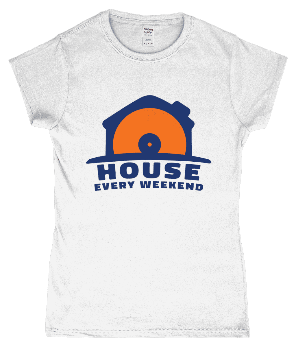 House Every Weekend Women's T-Shirt Design White