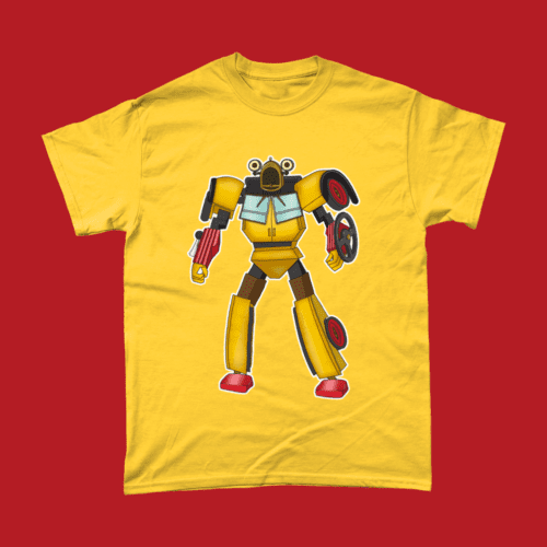 Brum -atron BBC British Children's TV Transformers T-Shirt Daisy