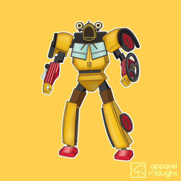 Brum -atron BBC British Children's TV Transformers T-Shirt Design Daisy