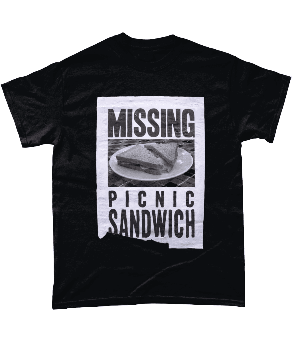 Sandwich Short of a Picnic T-Shirt Black