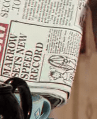 Wallace and Gromit marrow newspaper