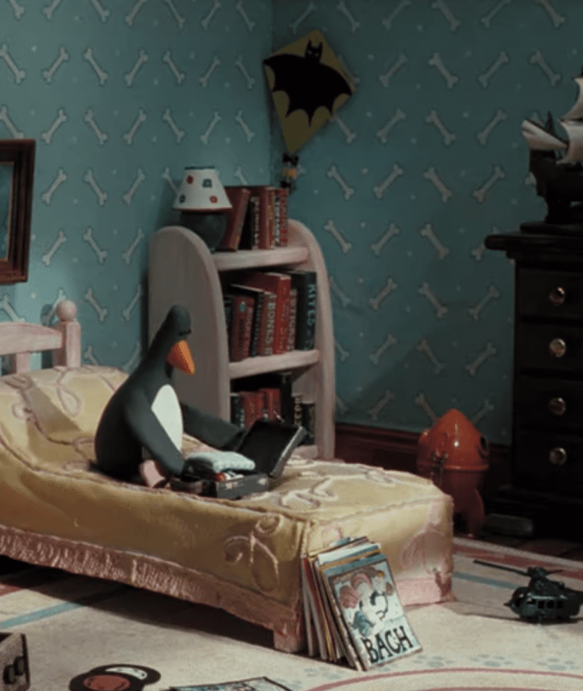 Feathers McGraw bedroom Wallace and Gromit