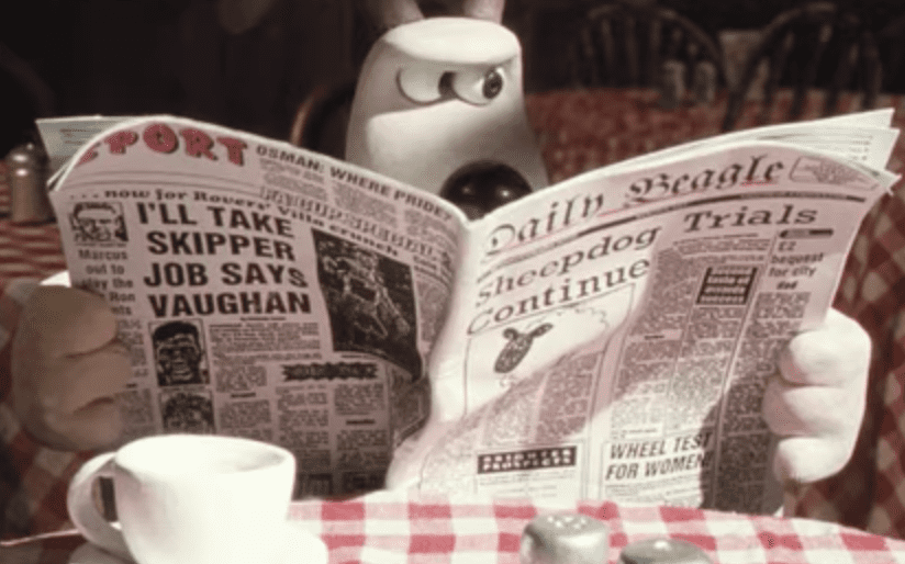 Wallace and Gromit sheep pictures 4 newspaper