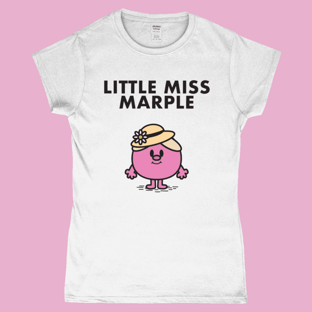 Little Miss Marple Agatha Christie T-Shirt Women's White