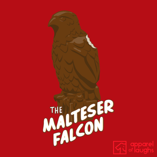Malteser Maltese Falcon British Chocolate Maltesers Film Men's T-Shirt Design Red