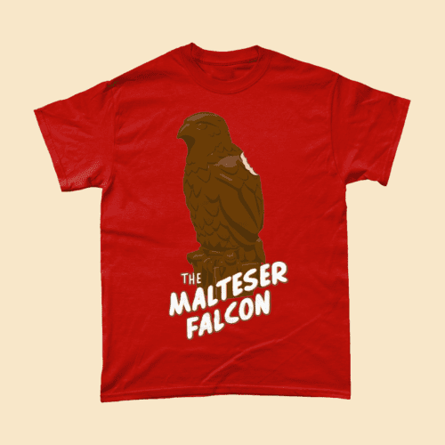 Malteser Maltese Falcon Maltesers British Chocolate T-Shirt Men's Red